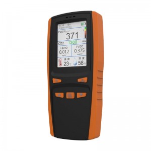 Tester de calitate a aerului Detector de CO2 Particula Praf Contor de calitate a aerului Analizor digital PM2.5 PM1.0 TVOC